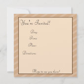 Teddy Bear Picnic Einladungen (Rückseite)