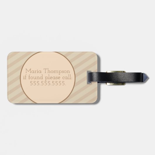 Teddy Bear Picnic Gepäckanhänger (Rückseite horizontal)