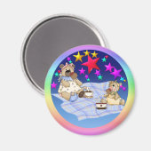 Teddy Bear Picnic Magnet (Vorderseite/Rückseite)