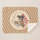 Teddy Bear Picnic Sherpadecke (Vorderseite (Horizontal))