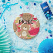 Teddy Bear Picnic Summer Birthday Party Custom Pappteller (Party)