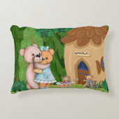 Teddy Bear Picnic Village Personalisiert Dekokissen (Vorderseite)