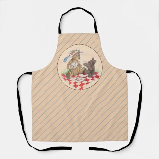 Teddy Bear Picnic Zazzle Schürze (Vorderseite)