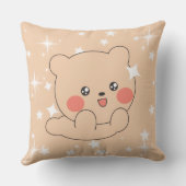 Teddy Bear Pillow for Kids – Cute Nursery Design Kissen (Rückseite)