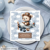 Teddy Bear Pilot Napkins Baby Dusche Feier Serviette