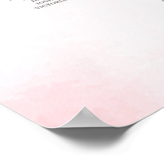 Teddy Bear Pink Baby Shower Seekarte Poster (Ecke)