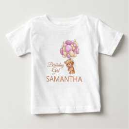 Teddy Bear Pink Baby T-shirt