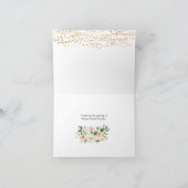 Teddy Bear Pink Balloon Baby Dusche Danke Karte (Innenseite)