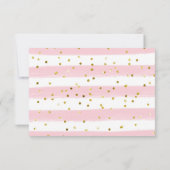 Teddy Bear Pink Balloon Baby Dusche Danke Karte (Rückseite)