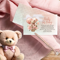 Teddy Bear Pink Balloon Babydusche Bücher für Baby