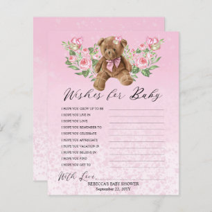 Teddy Bear Pink Floral wünscht sich Baby Game