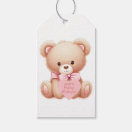 Teddy Bear Pink Geschenkanhänger