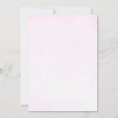 Teddy Bear Pink Girl Babydusche Dankeskarte (Rückseite)