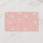 Teddy Bear Pink Girl Dusche Windelwanne Windelwann Begleitkarte (Rückseite)