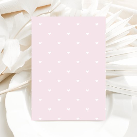 Teddy Bear Pink Heart & Balloon Baby Girl Dusche Einladung