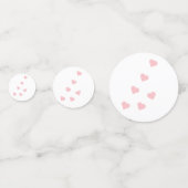 Teddy Bear Pink Hearts Table Confetti Konfetti (Rückseiten)