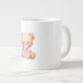 Teddy Bear Pink Monogram Specialty Tasse (Vorderseite Rechts)
