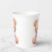 Teddy Bear Pink Pappbecher (Links)