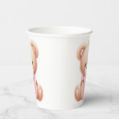 Teddy Bear Pink Pappbecher (Rechts)
