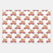 Teddy Bear Pink und Brown Girl Geschenkpapier Set (Vorderseite 2)