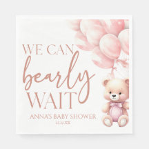 Teddy Bear Pink wir können frühzeitig abwarten Bab