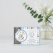 Teddy Bear Polka Dots Bringen Sie eine Buchkarte m Begleitkarte (Stehend Vorderseite)