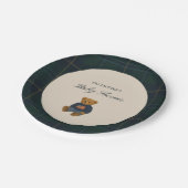 Teddy Bear Polo Baby Shower Paper Plates - Pappteller (Schrägansicht)