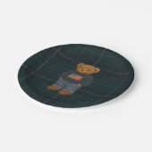 Teddy Bear Polo Baby Shower Papierplatten - Pappteller (Schrägansicht)