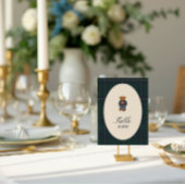 Teddy Bear Polo Baby Shower Table Number Card Einladung