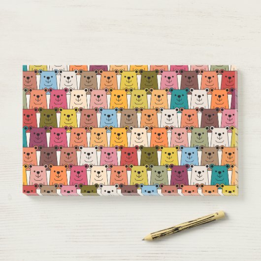 Teddy Bear Post-it Klebezettel (Auf Schreibtisch)