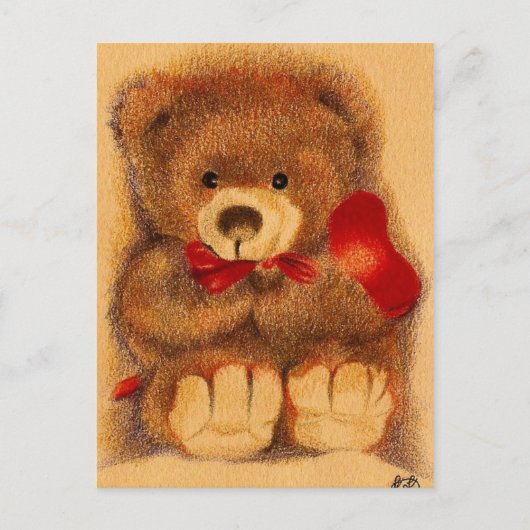 Teddy Bear Postcard Postkarte (Vorderseite)