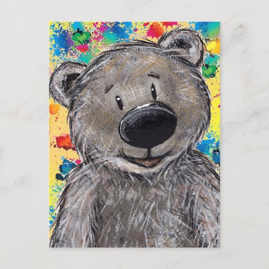 Teddy Bear Postcard Postkarte (Vorderseite)