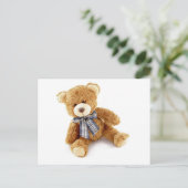 Teddy Bear Postkarte (Stehend Vorderseite)