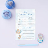 Teddy Bear Predictions and Advice Flyer (Einzeln)