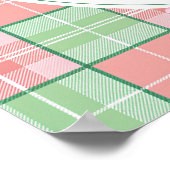 Teddy Bear Preppy Girl Baby Dusche Willkommen Poster (Ecke)