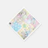 Teddy Bear Print Napkins Serviette (Ecke)