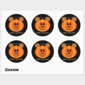 Teddy Bear Pumpkin Happy Halloween Stickers (Blatt)
