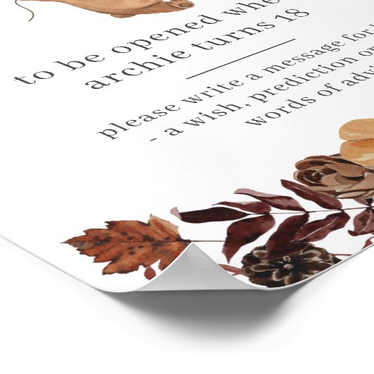 Teddy Bear Pumpkin - Time Capsule Poster (Ecke)