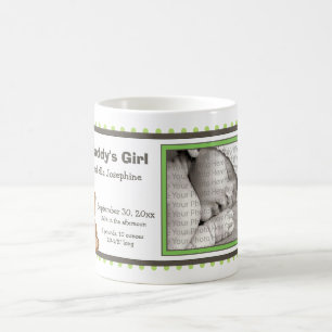 Teddy Bear Punkt Baby Tasse Geschenk: Kalkgrün