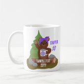 Teddy Bear, Purple Girls Youth Organization Logo Kaffeetasse (Links)