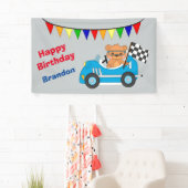 Teddy Bear Race Birthday Party Banner (Insitu)