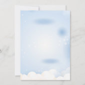 Teddy Bear Rainbow Boys Babydusche Einladung (Rückseite)