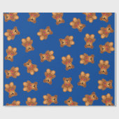 Teddy Bear Rainbow Niedlich 1. Geburtstag Party Geschenkpapier (Flach)