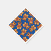 Teddy Bear Rainbow Niedlich 1. Geburtstag Party Serviette (Ecke)