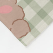 Teddy Bear & Rainbow Sherpa Blanket Fleecedecke (Ecke)