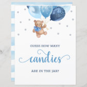 Teddy Bear rät, wie viele Candies im JAR-Zeichen s (Vorne/Hinten)