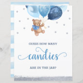 Teddy Bear rät, wie viele Candies im JAR-Zeichen s (Vorne/Hinten)