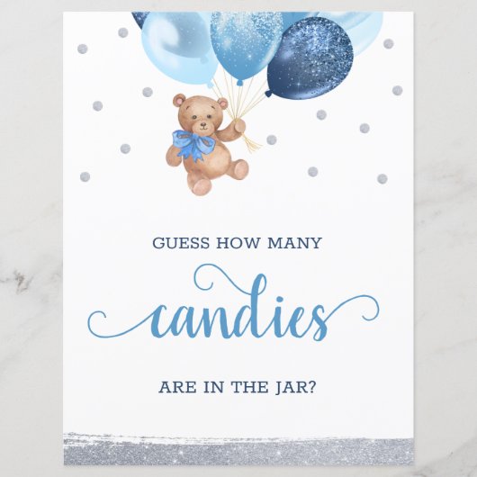 Teddy Bear rät, wie viele Candies im JAR-Zeichen s (Vorderseite)