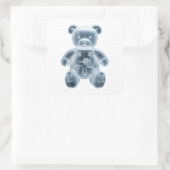 Teddy Bear: RBT Quadratischer Aufkleber (Tasche)