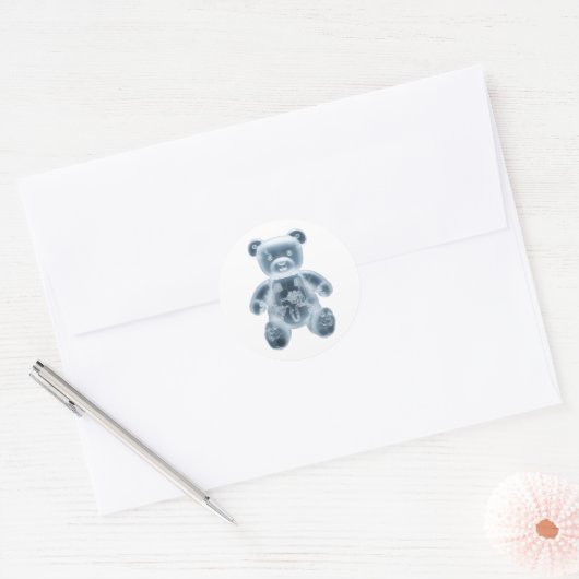 Teddy Bear: RBT Runder Aufkleber (Umschlag)